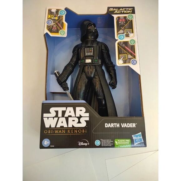 Star Wars DARTH VADER Action Figure Obi Wan Kenobi Galactic Action Inter… - Picture 12 of 16